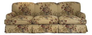Custom Vintage Down Wrap Sofa Ralph Lauren Tapestry Upholstery