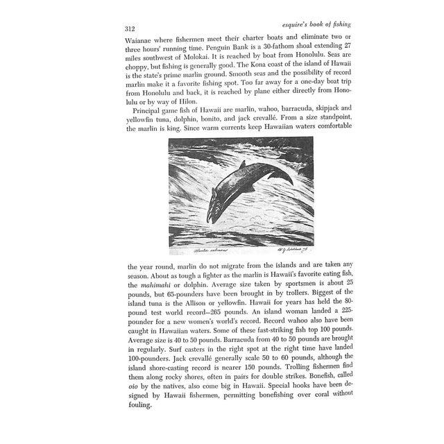 White "Esquire's Book of Fishing" 1963 Scharff, Robert For Sale - Image 8 of 11