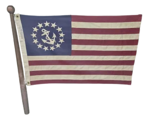 United States Yacht Ensign Flag in Shadowbox Frame