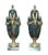 French Pair of Green Marble and Ormolu Urns or Cassolettes With Satyr Heads in Louis XVI Style For Sale - Image 3 of 15