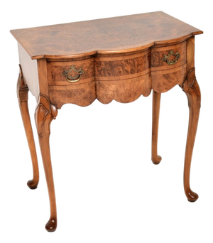 Antique Console Table in Burr Walnut, 1900