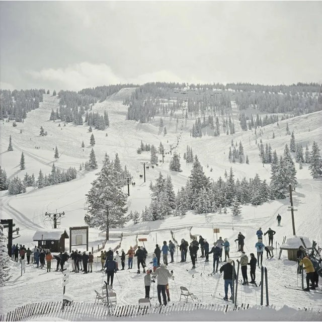Skiing in vail' slim aarons estate print gorgeous print measuring a large 20x20'' inches / 51 x 51 cm (printed on 20x24''...