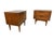 Add timeless Mid-Century Modern style to your bedroom with this handsome pair of walnut nightstands. Featuring clean...