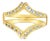 Double "V" Shaped Diamond Ring Guard Enhancer, Size 7 For Sale