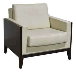 Vintage Contemporary Cream Lounge Chair LSM Collection by David Edward