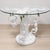 Hollywood Regency Hollywood Regency White Lacquered Carved Wood Center Table W/ 3 Italian Terracotta Monkeys For Sale - Image 3 of 7
