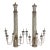 Late 20th Century Wonderful Pair Pilaster Wall Candelabra by Aiden Gray 38 1/2” Tall For Sale