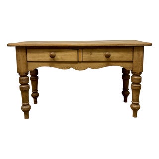 19th Century English Pine Prep Table For Sale