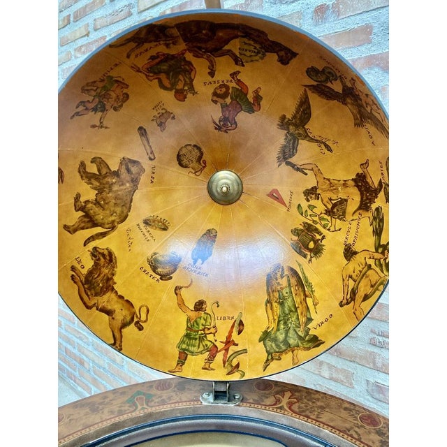 Vintage Italian World Globe Dry Bar, 1960s For Sale - Image 9 of 14