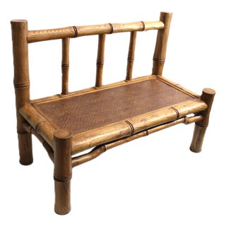 Bamboo Loveseat Bench For Sale