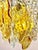 Golden Molten-Leaf Murano Glass Chandeliers, 1970s, Set of 2 For Sale - Image 9 of 16