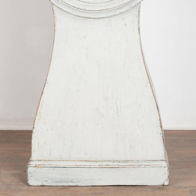 19th Century Swedish White Mora Grandfather Clock For Sale - Image 11 of 12