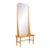 1960s Full Length Mirror + Shelf in Oak For Sale