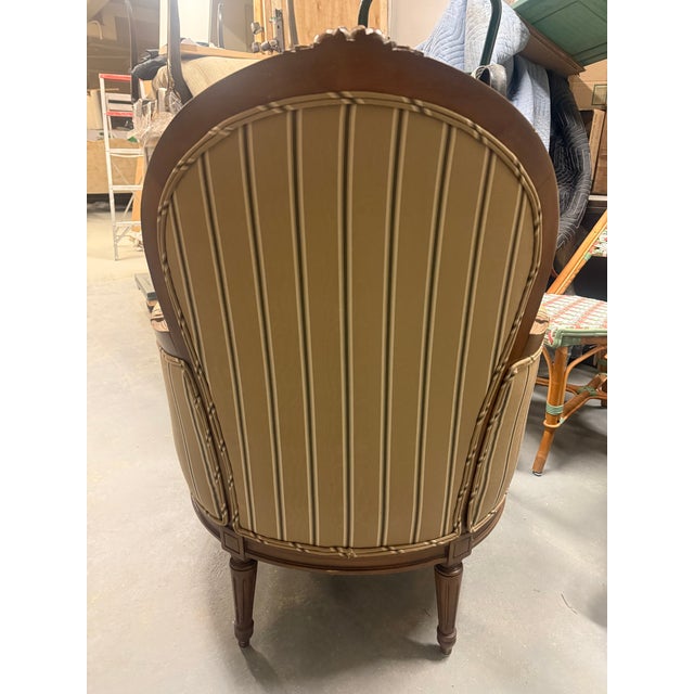 French Louis XVI Style Bergeres -A Pair For Sale - Image 12 of 12