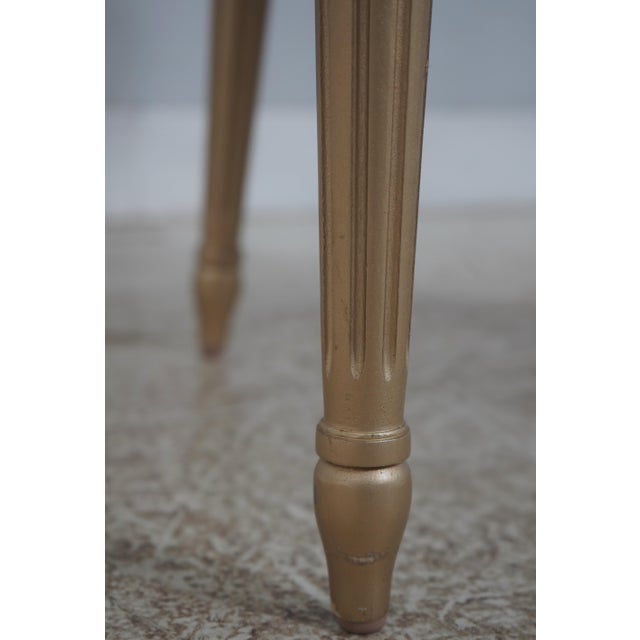 Set of 10 Old Hickory Leather French Style Dining Chairs For Sale - Image 10 of 18