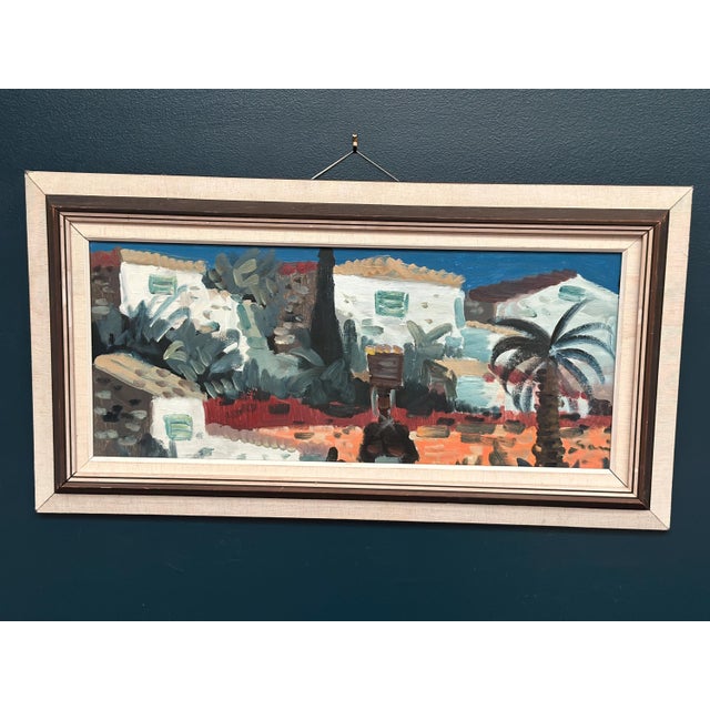 Tage Gavik, Puerto De La Cruz, 1950s, Oil Painting on Canvas, Framed For Sale - Image 11 of 13