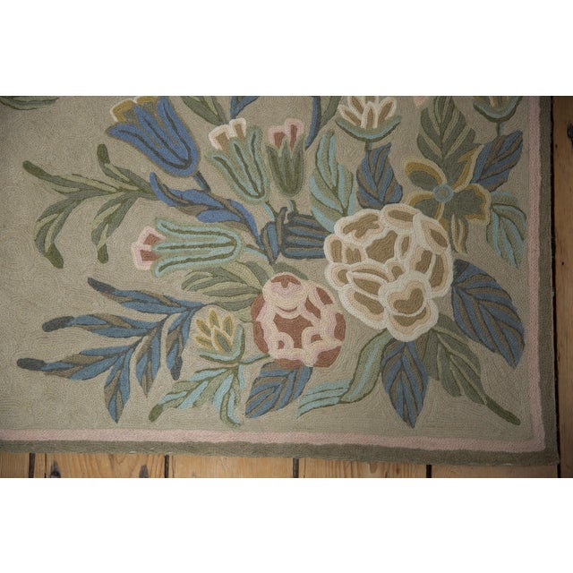 1980s Vintage Chainstitch Rug - 3'11" X 5'9" For Sale - Image 5 of 7