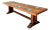 Vintage Monumental Metal Plate Refractory Monastery Table For Sale