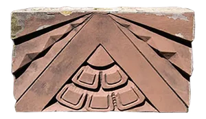 Antique Art Deco Style Terra Cotta Façade Block