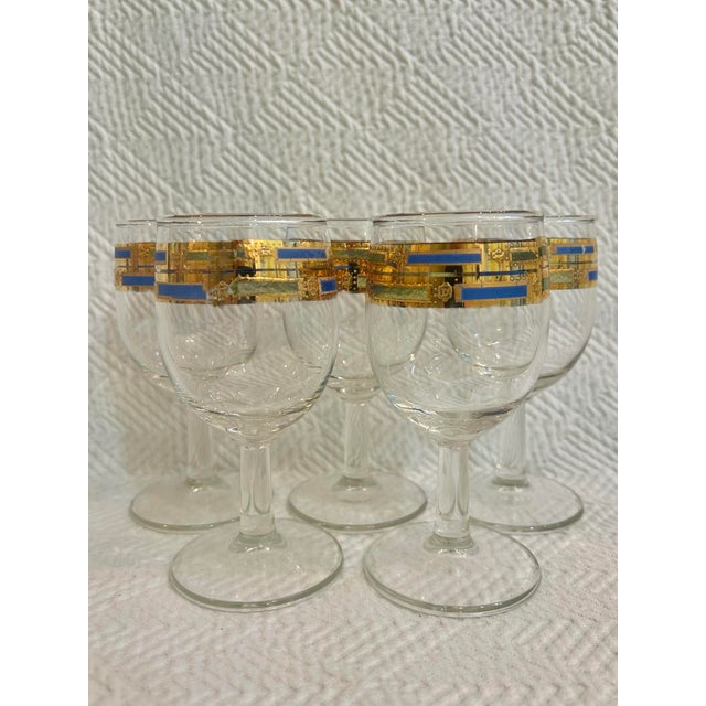Mid 20th Century Culver “Empress” Wine Glases - A Set of 5 For Sale In New Orleans - Image 6 of 6