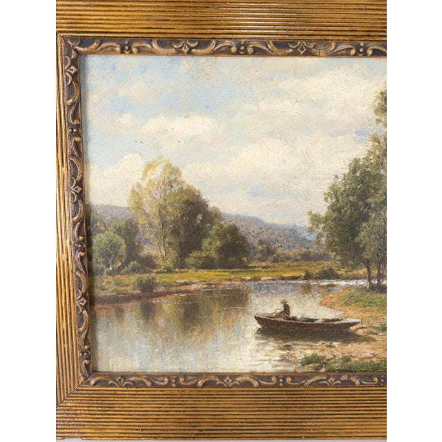 Traditional American School Oil Landscape Painting For Sale - Image 3 of 10