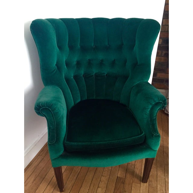 Vintage Emerald Green Armchair Chairish
