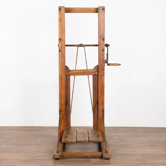 Antique Grain Lift Rustic Display Table, Denmark Circa 1900 For Sale - Image 10 of 10