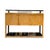 1980s 1980s Black Lacquer Stand Console Table For Sale - Image 5 of 5