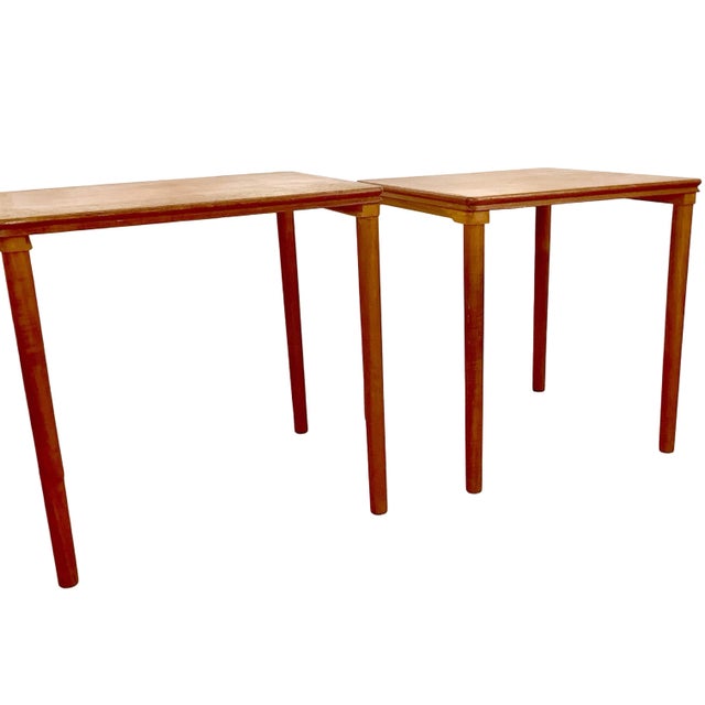 Vintage Danish Modern Teak Nesting Tables by Toften Møbelfabrikken, Set of 3 For Sale - Image 11 of 18