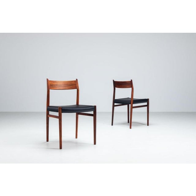 Model 418 Dining Chairs in Rosewood by Arne Vodder for Sibast Mobler, Denmark, 1960, Set of 8 For Sale - Image 11 of 17