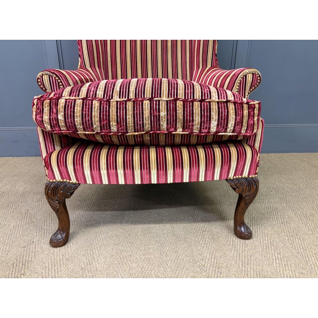 Upholstered Wing Lounge Chairs, 1920, Set of 2 For Sale - Image 12 of 17