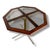 Mid-Century Modern Italian Dining Table in Smoked Glass and Teak For Sale - Image 5 of 7