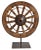 Large Ox Cart Wheel on Stand For Sale