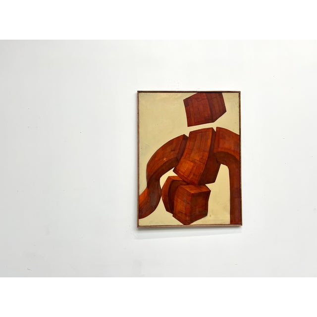 Twisting Totem Body, 1970s, Oil on Canvas For Sale - Image 3 of 18