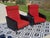Vintage Red and Black Chairs with Compass Feet, 1970s, Set of 2 For Sale - Image 16 of 18
