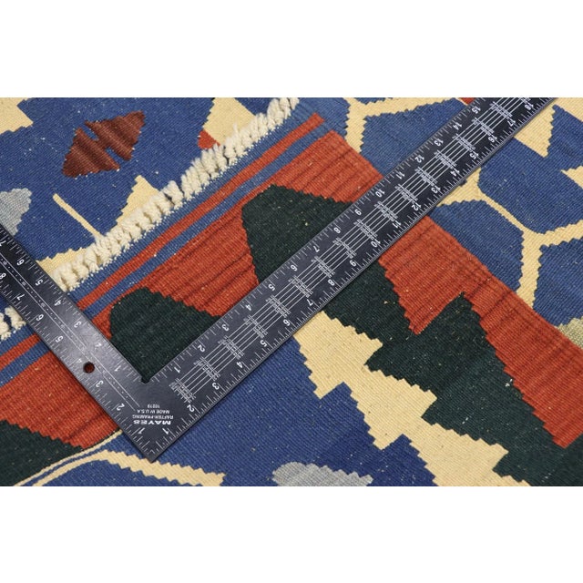 Late 20th Century Vintage Persian Shiraz Kilim Rug - 03'00 X 04'00 For Sale - Image 5 of 9