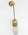 Modern Thomas O'Brien for Visual Comfort Signature Junio Wall Light in Hand-Rubbed Antique Brass with Clear Glass For Sale - Image 3 of 6