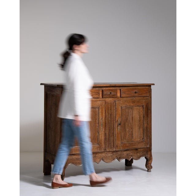 Louis XV Buffet in Original Patina, Rococo Style, France, Early 19th Century For Sale - Image 9 of 16