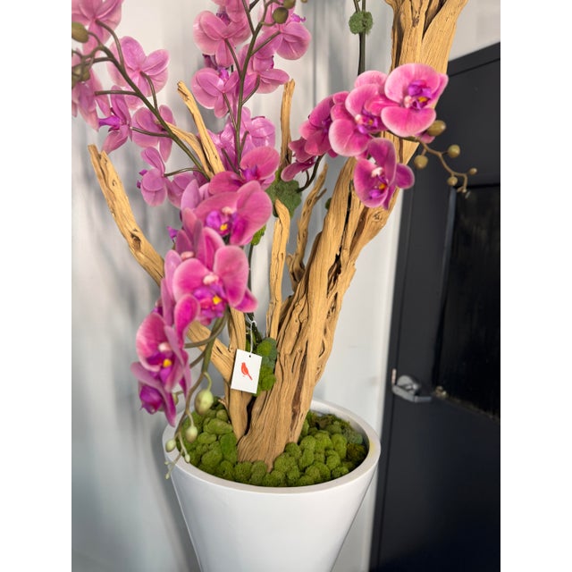 2010s Botanical Mix Floor Orchid For Sale - Image 5 of 7