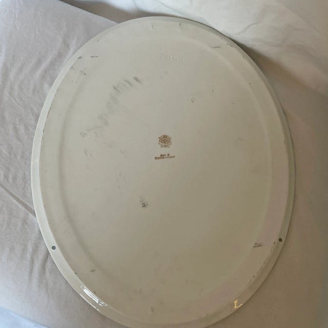 Hollywood Regency Vintage Gerold Porzellan Bavaria Oval Platter For Sale - Image 3 of 10