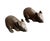 Whimsical Pair of Miniature Verdigris Bronze Mice Sculptures - a Pair For Sale - Image 4 of 11