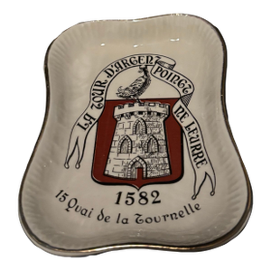 Porcelain Vide-Poches by La Tour d'Argent X Manufacture De Longchamp, 4"x3"
