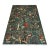 Green Afghan Pictorial Peacock & Bird Garden Hand-Knotted Wool Rug - 9'11" X 6'6" For Sale