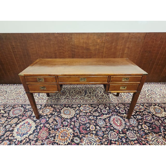 English Campaign Writing Desk , in Very Good conditions. Designed 1920 to 1949 I have official proof of authenticity such...