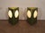 Awesome looking pair of vintage geometric triangle shape table lamps by C.N. Burman. They both are in very good fully...