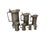Set of 7 of 19th Century Antique French Pewter Measuring Flagons For Sale In West Palm - Image 6 of 12