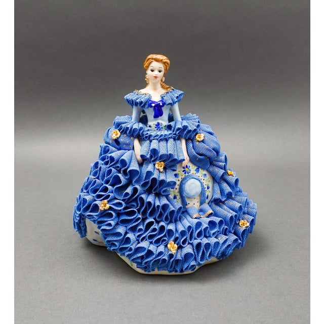 Mid 20th Century Muller Volkstedt Irish Dresden Victoria Millenium Jewel Limited Edition Figurine For Sale - Image 9 of 9