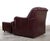 Sherrill Furniture Whittemore-Sherrill Oxblood Leather Rolled Arm Club Chair & Ottoman, Made in Usa Late 20th Century For Sale - Image 4 of 6