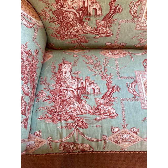 Pierre Frey Toile Custom Sofa Les Muses Et Te Lion Chairish