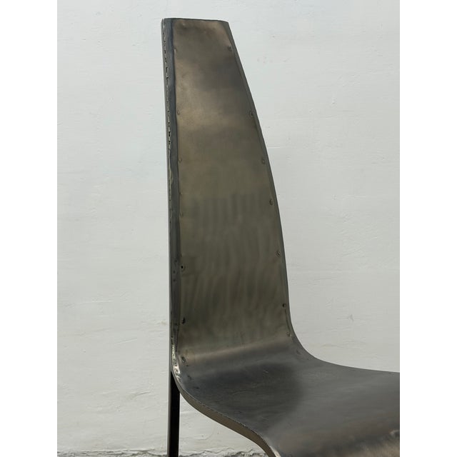 Hothouse Canada Custom Welded Steel Side or Occasional Chair, 1990s For Sale - Image 10 of 18
